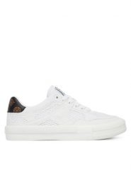 Guess Sneakersy FLJCNH DEN12 Biały. Białe obuwie sportowe damskie Guess, z materiału, bez zapięcia. Za 369.99 zł.