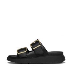 Damskie sandały na koturnie FitFlop Gen-FF. Białe sandały damskie FIT FLOP, bez wzorów, z materiału, bez obcasa, na koturnie, bez zapięcia. Za 678.50 zł.