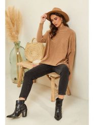 Soft Cashmere Sweter w kolorze jasnobrązowym rozmiar: 34/36. Brązowe swetry klasyczne damskie Soft Cashmere, z kaszmiru, bez kołnierzyka. Za 104.99 zł.