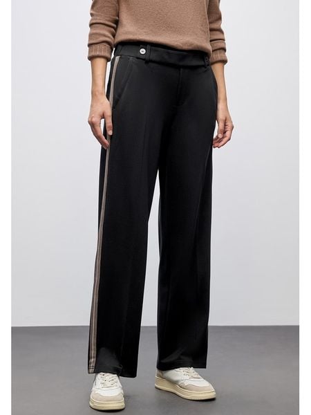 Cecil Spodnie w kolorze czarnym rozmiar: W40/L30. Czarne spodnie materiałowe damskie Cecil, bez wzorów, z materiału. Za 205.45 zł.