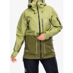 Kurtka z membraną damska Haglofs Vassi GTX Jacket. Zielone kurtki damskie Haglöfs, bez wzorów, bez kaptura. Za 1,898.99 zł.
