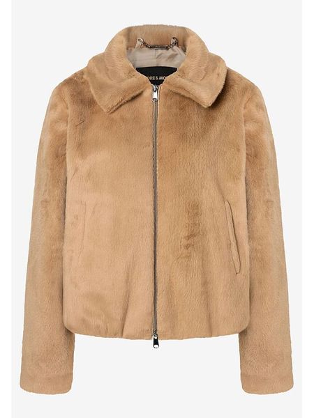 More & More Kurtka przejściowa w kolorze jasnobrązowym rozmiar: 36. Brązowe kurtki damskie More & More, bez wzorów, bez kaptura. Za 175.26 zł.