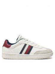 Tommy Hilfiger Sneakersy Stripes Low Cut Lace-Up Sneaker T3X9-33645-1269 Biały. Białe buty sportowe chłopięce Tommy Hilfiger, ze skóry, bez zapięcia. Za 219.99 zł.