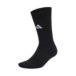 Skarpety adidas Football Crew Performance Cushioned. Czarne skarpetki damskie Adidas, bez wzorów, z materiału. Za 50.99 zł.