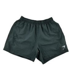 Gymshark krótkie spodenki damskie do biegania. Czarne spodenki sportowe damskie Gymshark, l, bez wzorów, z materiału, z obniżonym stanem, do biegania. Za 42.56 zł.