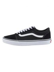 Vans Sneakersy "Ward" w kolorze czarno-białym rozmiar: 46. Czarne obuwie sportowe damskie Vans, z materiału, bez zapięcia. Za 113.10 zł.