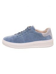 Legero Skórzane sneakersy "Rejoise" w kolorze niebieskim rozmiar: 38,5. Niebieskie obuwie sportowe damskie Legero, ze skóry, bez zapięcia. Za 224.52 zł.