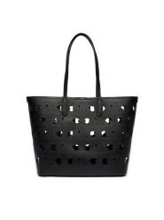MICHAEL Michael Kors Torebka 30S4SZAT7P Czarny. Czarne shopper bag MICHAEL Michael Kors, bez wzorów, ze skóry, bez dodatków. Za 899.99 zł.