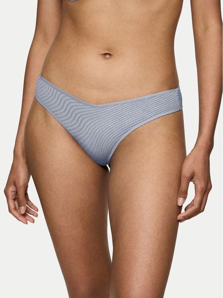 Triumph Stringi Harmony Spotlight 10217381 Niebieski. Niebieskie stringi Triumph, bez wzorów, z syntetyku. Za 59.99 zł.