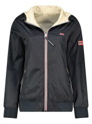 Geographical Norway Kurtka przejściowa "Arrivial" w kolorze czarnym rozmiar: XXL. Czarne kurtki damskie Geographical Norway, xxl, bez wzorów, bez kaptura. Za 173.99 zł.