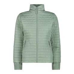 Damska kurtka puchowa CMP. Niebieskie kurtki damskie CMP, bez wzorów, z puchu, bez kaptura. Za 508.50 zł.