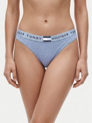 Tommy Hilfiger Figi klasyczne UW0UW06038 Niebieski jasny. Niebieskie figi Tommy Hilfiger, bez wzorów, z bawełny. Za 99.99 zł.