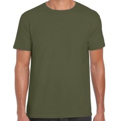 Koszulka Softstyle Dla Dorosłych Unisex. Zielone bluzki damskie GILDAN, xl, bez wzorów, sportowe, bez kołnierzyka, bez ramiączek. Za 34.99 zł.