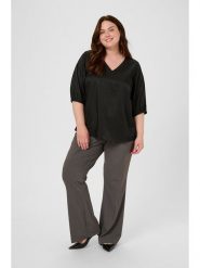 KAFFE curve Bluzka "Ada" w kolorze czarnym rozmiar: 50. Czarne bluzki damskie KAFFE curve, bez wzorów, bez kołnierzyka, bez ramiączek. Za 82.99 zł.