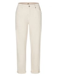 MAC Dżinsy "Iowa" - Relaxed fit - w kolorze beżowym rozmiar: 34. Brązowe jeansy damskie MAC, z podwyższonym stanem. Za 264.95 zł.