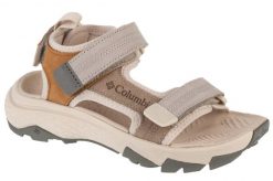 Sandały damskie, Peakfreak Rush Sandal Lea. Szare sandały damskie Columbia, bez wzorów, z materiału, bez obcasa, bez zapięcia. Za 339.00 zł.