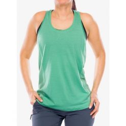 Top damski Smartwool Active Mesh Racerback Tank. Zielone koszulki sportowe damskie Smartwool, bez wzorów, z meshu, bez ramiączek. Za 209.99 zł.
