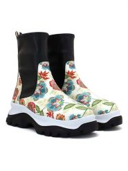 Goby Sztyblety w kolorze czarno-kremowym rozmiar: 37. Brązowe botki damskie Goby, bez zapięcia. Za 347.99 zł.