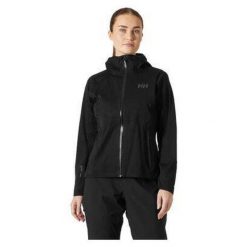 Damska kurtka wodoodporna Helly Hansen Momentum 3L Stretch. Czarne kurtki damskie Helly Hansen, l, bez wzorów, bez kaptura. Za 1,028.50 zł.