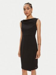 Calvin Klein Sukienka koktajlowa K20K207180 Czarny Slim Fit. Czarne sukienki damskie Calvin Klein, bez wzorów, z syntetyku, wizytowe, bez ramiączek. Za 409.99 zł.
