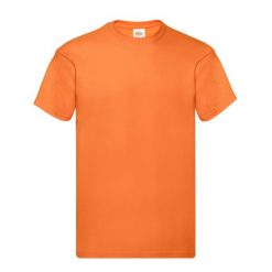 Oryginalna Bawełniana Koszulka Unisex Dla Dorosłych. Brązowe bluzki damskie Fruit of the Loom, xl, bez wzorów, z bawełny, sportowe, bez kołnierzyka, bez ramiączek. Za 32.99 zł.