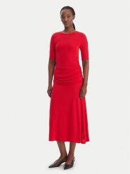 Tommy Hilfiger Sukienka koktajlowa Festive WW0WW47872 Czerwony Slim Fit. Czerwone sukienki damskie Tommy Hilfiger, bez wzorów, z wiskozy, wizytowe, bez ramiączek. Za 849.99 zł.