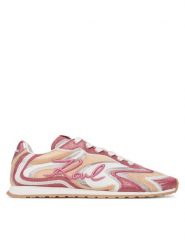 KARL LAGERFELD Sneakersy Venus KL65925 Różowy. Czerwone obuwie sportowe damskie KARL LAGERFELD, z materiału, bez zapięcia. W wyprzedaży za 449.99 zł.