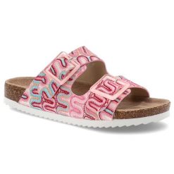 Różowe Klapki S.Barski Modne Obuwie Damskie. Czerwone klapki damskie S.BARSKI, bez wzorów, bez obcasa, bez zapięcia. Za 79.99 zł.