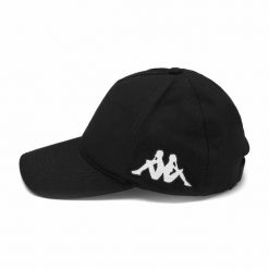 Czapka Kappa Bapov. Czarne czapki z daszkiem damskie Kappa, bez wzorów. Za 170.00 zł.