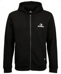 Odzież Bluza sportowa unisex SkatePro Zip Bluza z kapturem - S - Czarny. Biała bluzy damskie SKATEPRO, s, bez wzorów, z bawełny, z kapturem. Za 194.99 zł.