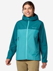Marmot Kurtka przeciwdeszczowa "Minimalist Pertex" w kolorze turkusowym rozmiar: XL. Niebieskie kurtki sportowe damskie Marmot, xl, bez wzorów, z materiału, bez kaptura. Za 330.20 zł.