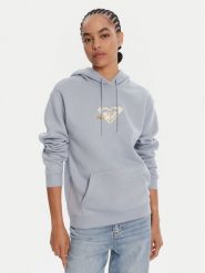 Roxy Bluza ERJFT05028 Błękitny Regular Fit. Niebieskie bluzy damskie Roxy, xxl, bez wzorów, z bawełny, bez kaptura. Za 229.99 zł.
