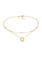 Elli PREMIUM Damski wisiorek choker z perłą hodowlana słodkowodną z pozłacanego srebra próby 925 Sterling Silver Naszyjniki 1 ct. Szare naszyjniki damskie Elli PREMIUM, z perłą, pozłacane. Za 278.99 zł.