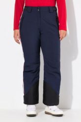 Damskie Spodnie funkcjonalne wodoodporne kieszenie na zamek błyskawiczny. Niebieskie spodnie sportowe damskie Ulla Popken, plus size, bez wzorów, z elastanu, narciarskie. Za 599.99 zł.