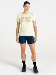 Dare 2b Koszulka funkcyjna "Tranquility III Tee" w kolorze limonkowym rozmiar: 42. Zielone koszulki damskie Dare 2b, bez wzorów, z bawełny, bez kołnierzyka, bez ramiączek. Za 61.46 zł.