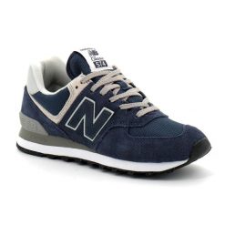 New Balance WL574EVN. Niebieskie obuwie sportowe casual damskie New Balance, z zamszu, bez zapięcia. Za 446.53 zł.