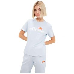 Koszulka damska Ellesse Albany. Niebieskie koszulki damskie Ellesse, s, bez wzorów, bez kołnierzyka, bez ramiączek. Za 84.99 zł.