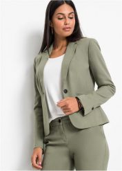 Żakiet, petite. Niebieskie marynarki i żakiety damskie bonprix, bez wzorów, eleganckie. Za 147.99 zł.