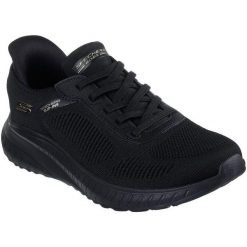 Adidasy Skechers Bobs Squad Chaos - C, Kobiety. Fioletowe obuwie sportowe damskie Skechers, z materiału, bez zapięcia, trekkingowe. Za 361.00 zł.