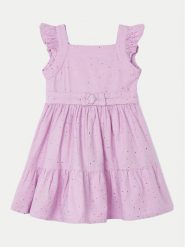 Mayoral Sukienka codzienna 3956 Różowy Regular Fit. Czerwone sukienki dziewczęce Mayoral, bez wzorów, z bawełny, bez ramiączek, proste. Za 179.99 zł.