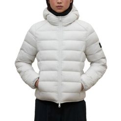 Kurtka ECOALF ASPENALF JACKET Biały. Białe kurtki damskie Ecoalf, l, bez wzorów, z tkaniny, bez kaptura. Za 695.25 zł.