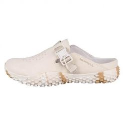 Klapki damskie Merrell J008320. Białe klapki damskie Merrell, bez wzorów, z materiału, bez obcasa, bez zapięcia. Za 529.00 zł.