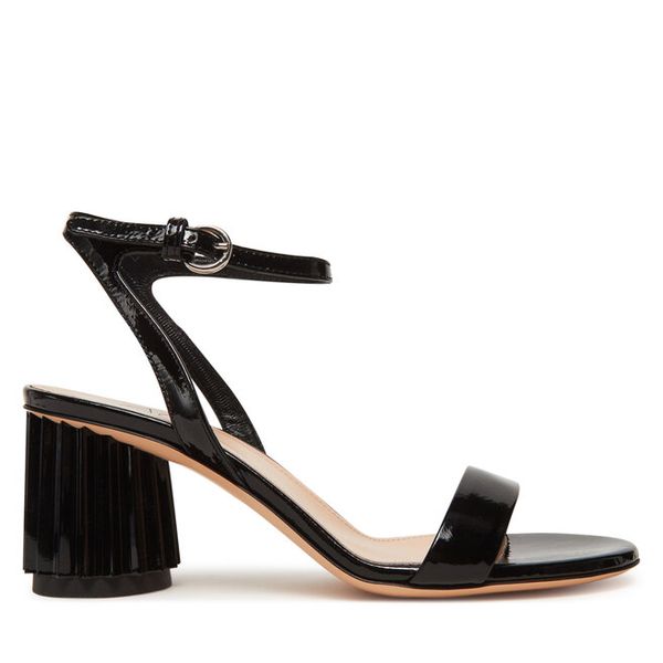 Sandały AGL. Czarne sandały damskie AGL, bez wzorów, bez obcasa, na słupku, bez zapięcia. Za 1,459.00 zł.