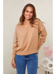 Soft Cashmere Sweter w kolorze karmelowym rozmiar: 34/36. Brązowe swetry klasyczne damskie Soft Cashmere, bez kołnierzyka. Za 96.60 zł.