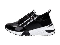 Sneakersy damskie T.Sokolski W21-92 Bk Skóra. Czarne obuwie sportowe damskie Sokolski, ze skóry, bez zapięcia. Za 199.00 zł.