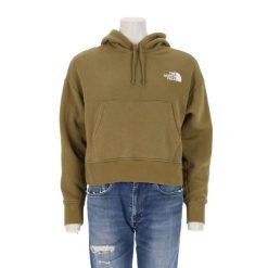 Second life - Damska bluza z kapturem TNF Khaki - Jak nowy. Zielone bluzy damskie The North Face, bez wzorów, z kapturem. Za 149.06 zł.