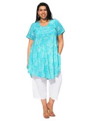 Aller Simplement Sukienka w kolorze turkusowym rozmiar: 42/44. Niebieskie sukienki damskie Aller Simplement, bez wzorów, bez ramiączek. Za 56.99 zł.