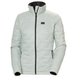 Damska kurtka puchowa Helly Hansen Lifaloft. Zielone kurtki damskie Helly Hansen, l, bez wzorów, z materiału, bez kaptura. Za 725.50 zł.