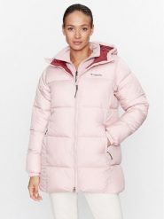 Columbia Kurtka zimowa Puffect™ Mid Hooded Jacket Różowy Regular Fit. Czerwone kurtki damskie Columbia, na zimę, m, bez wzorów, z syntetyku, bez kaptura. Za 539.99 zł.
