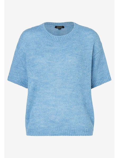 More & More Sweter w kolorze błękitnym rozmiar: 40. Niebieskie swetry klasyczne damskie More & More, bez kołnierzyka. Za 108.74 zł.